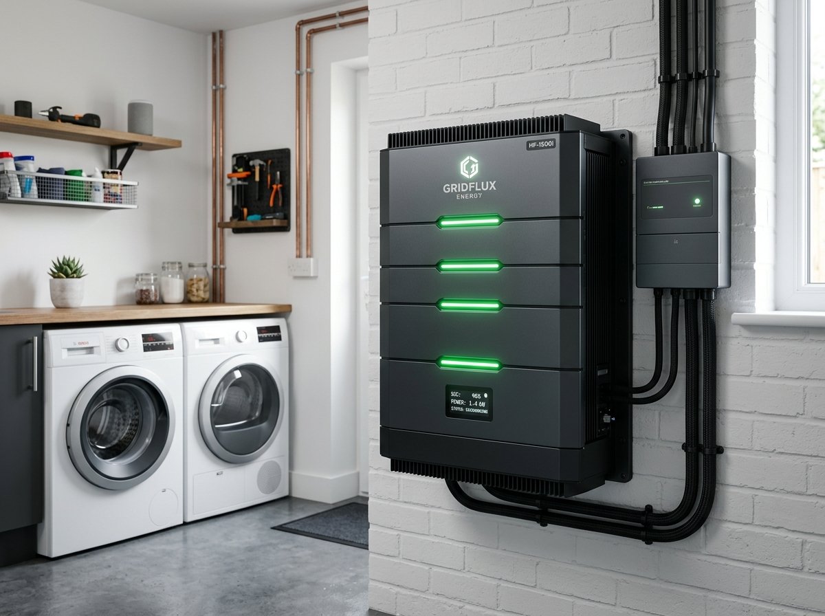 Smart wall mounted lithium home battery storage unit